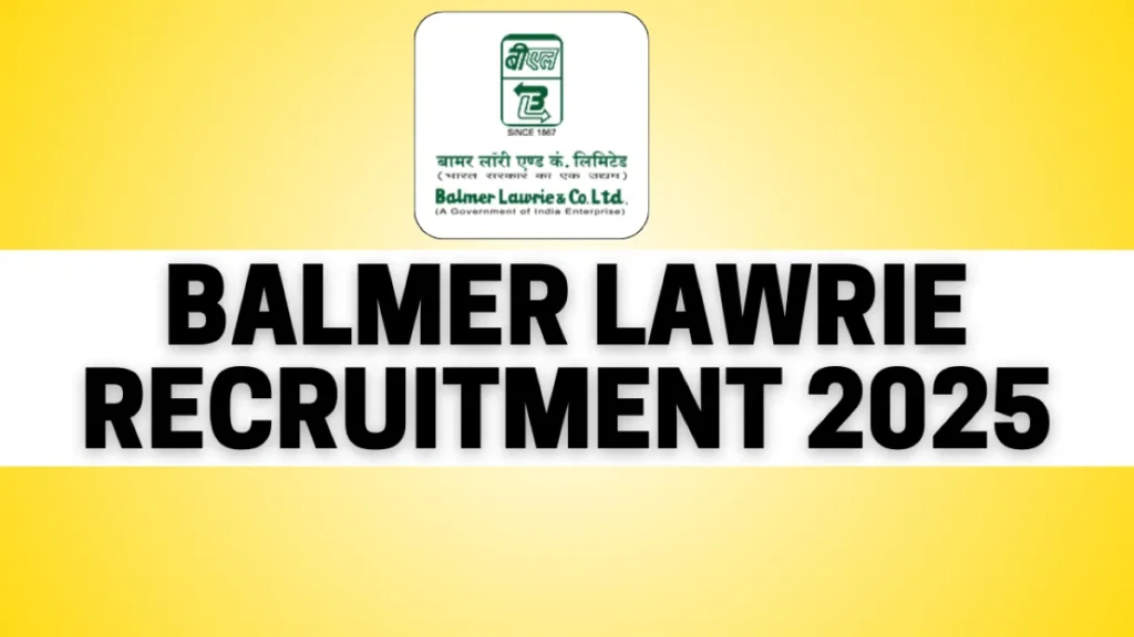 Balmer Lawrie Recruitment 2025 (38 Posts Vacancy) - FreeJobAlerts.Pro