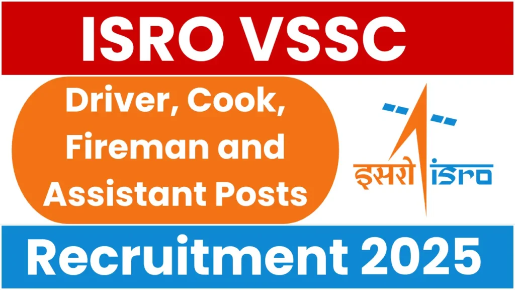 ISRO VSSC Recruitment 2025 (39 Posts Vacancy) - FreeJobAlerts.Pro