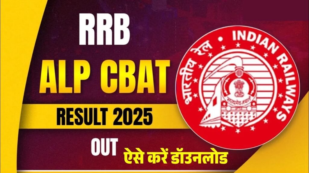 Railway RRB ALP 01 2024 CBAT Result 2025