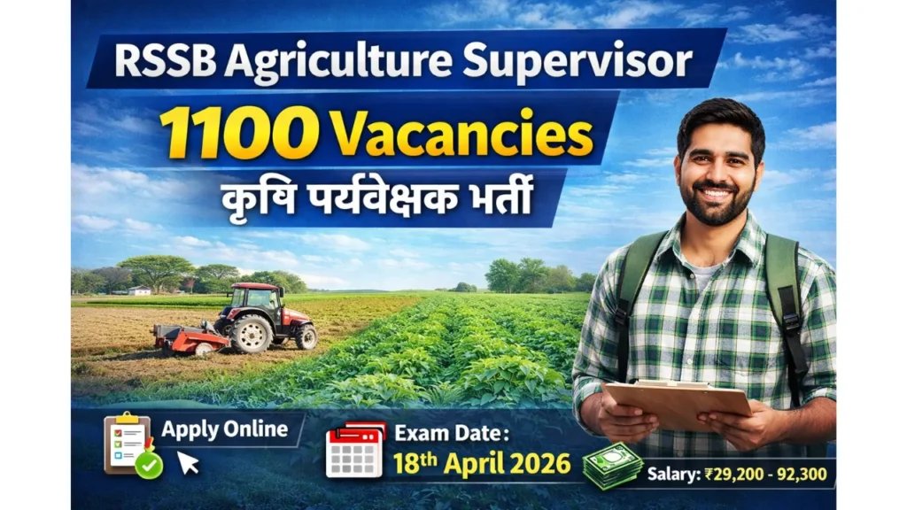 RSSB Agriculture Supervisor Recruitment 2026 – Apply Online for 1100 Posts