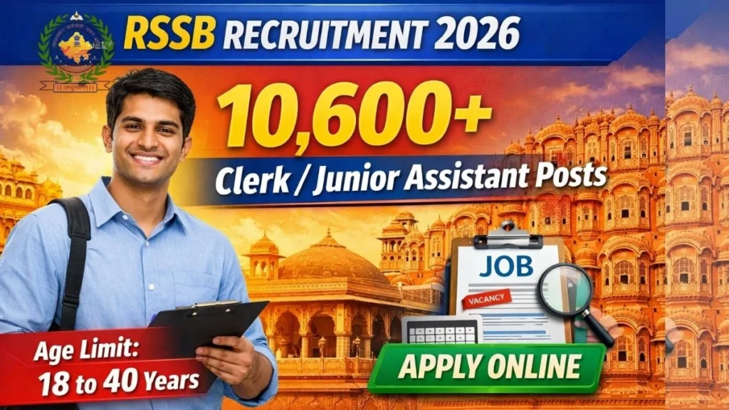 RSSB Clerk Gr-II / Junior Assistant Recruitment 2026 – 10,644 Posts, Apply Online